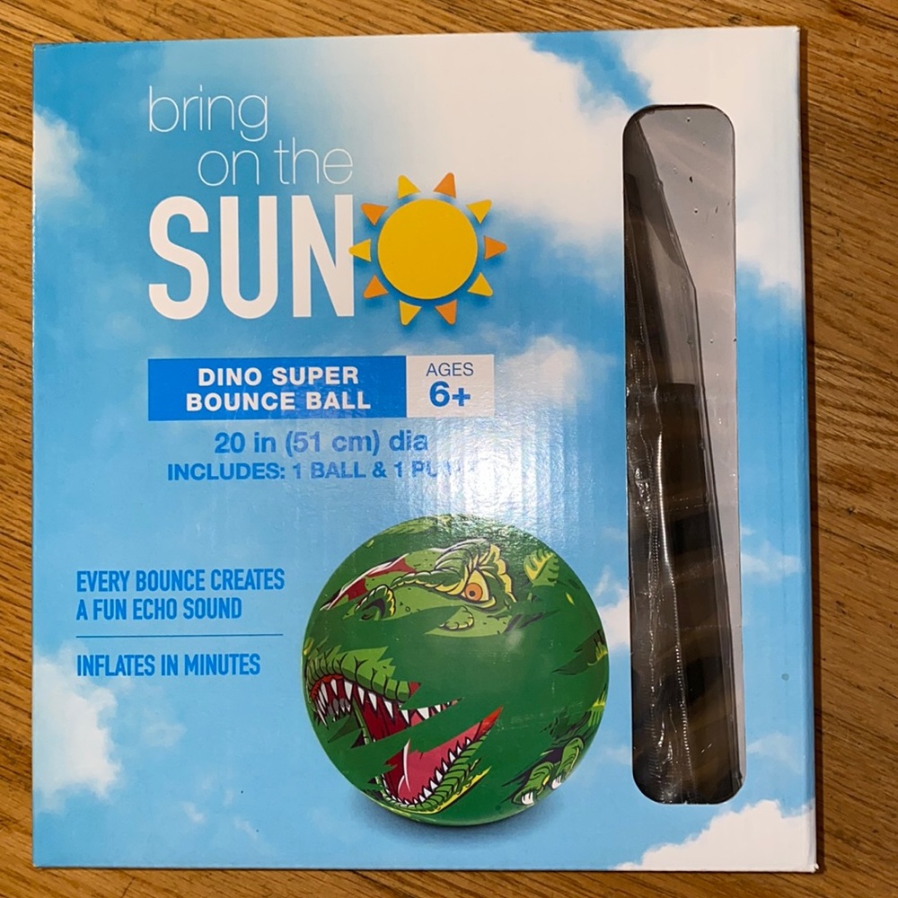 NEW Dino Super Bounce Ball, 20” diameter